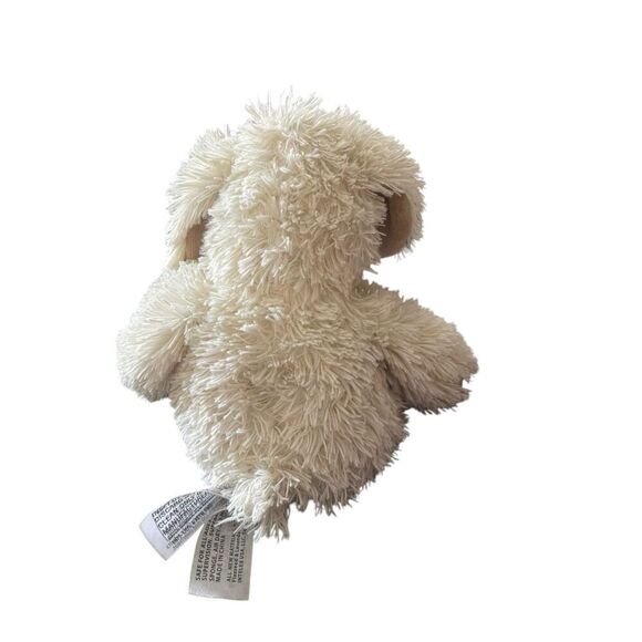 Warmies White Brown Stuffed Dog Plush Toy - Picture 9 of 11